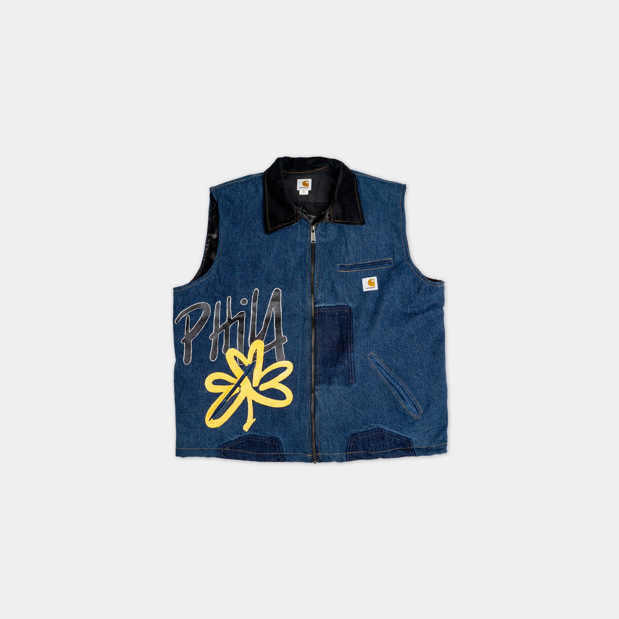 トップス CARHARTT VEST XL Carhartt Vest w/ Harley Davidson Motorcycles Patch Size XL