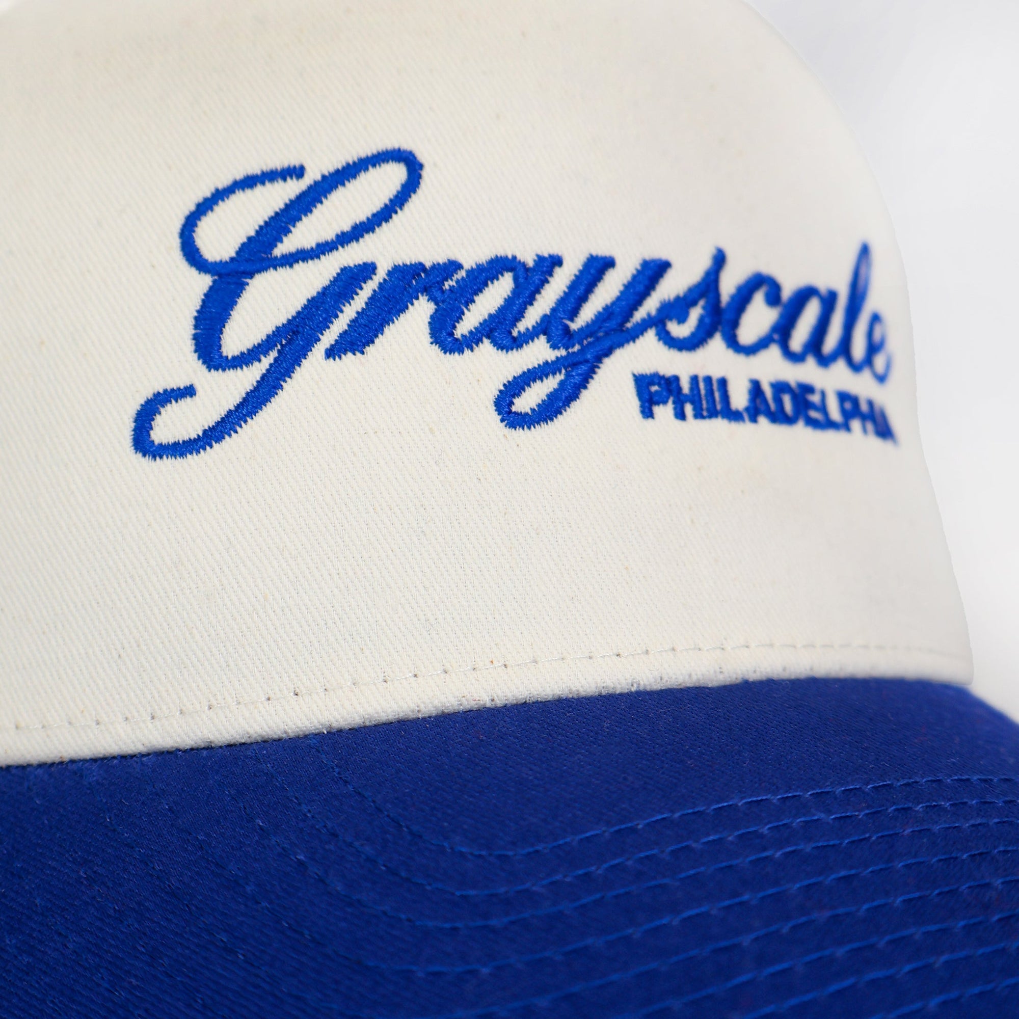 Two-Tone Script Hat (Vintage Blue)