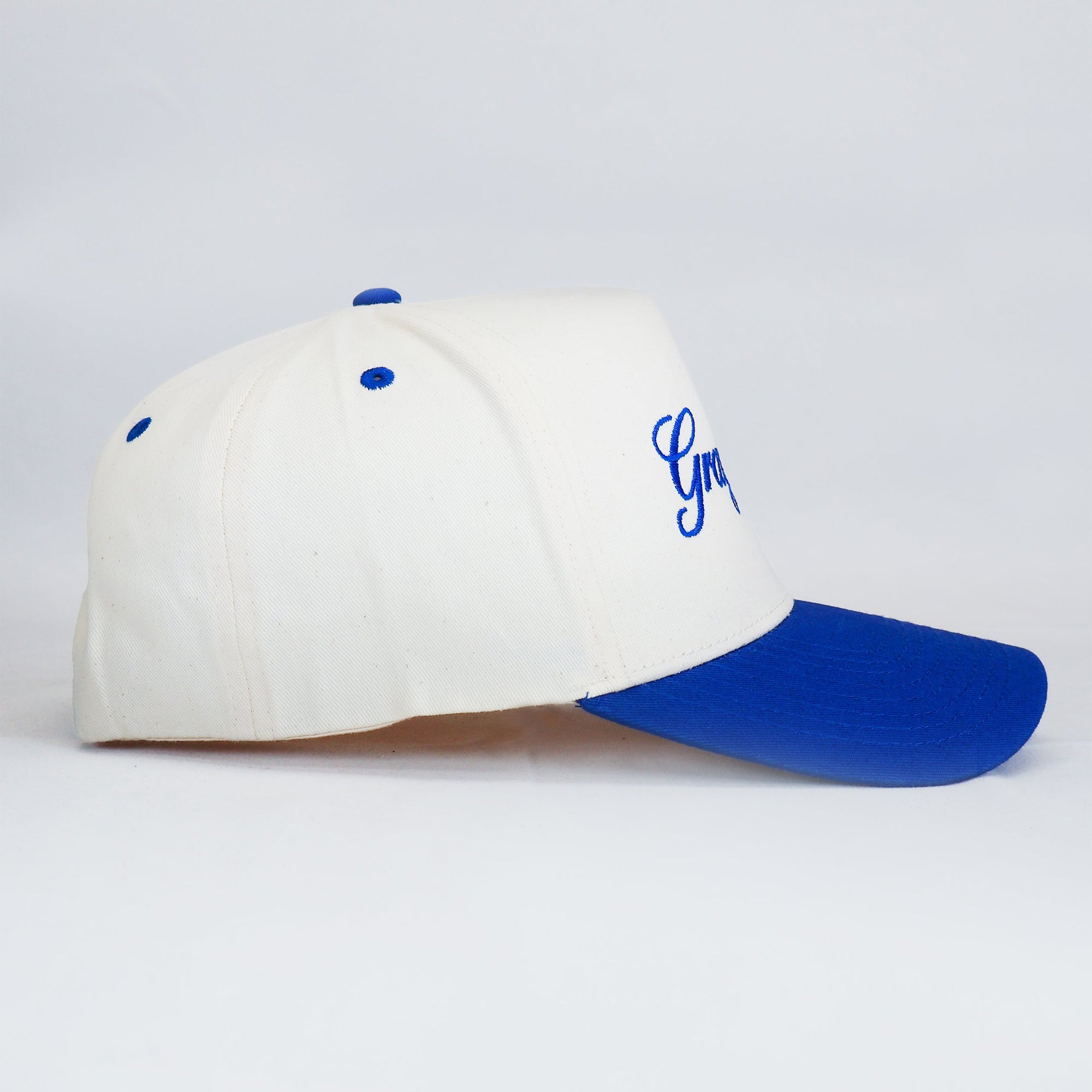 Two-Tone Script Hat (Vintage Blue)