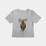 Motown Cropped Tee (Gray)