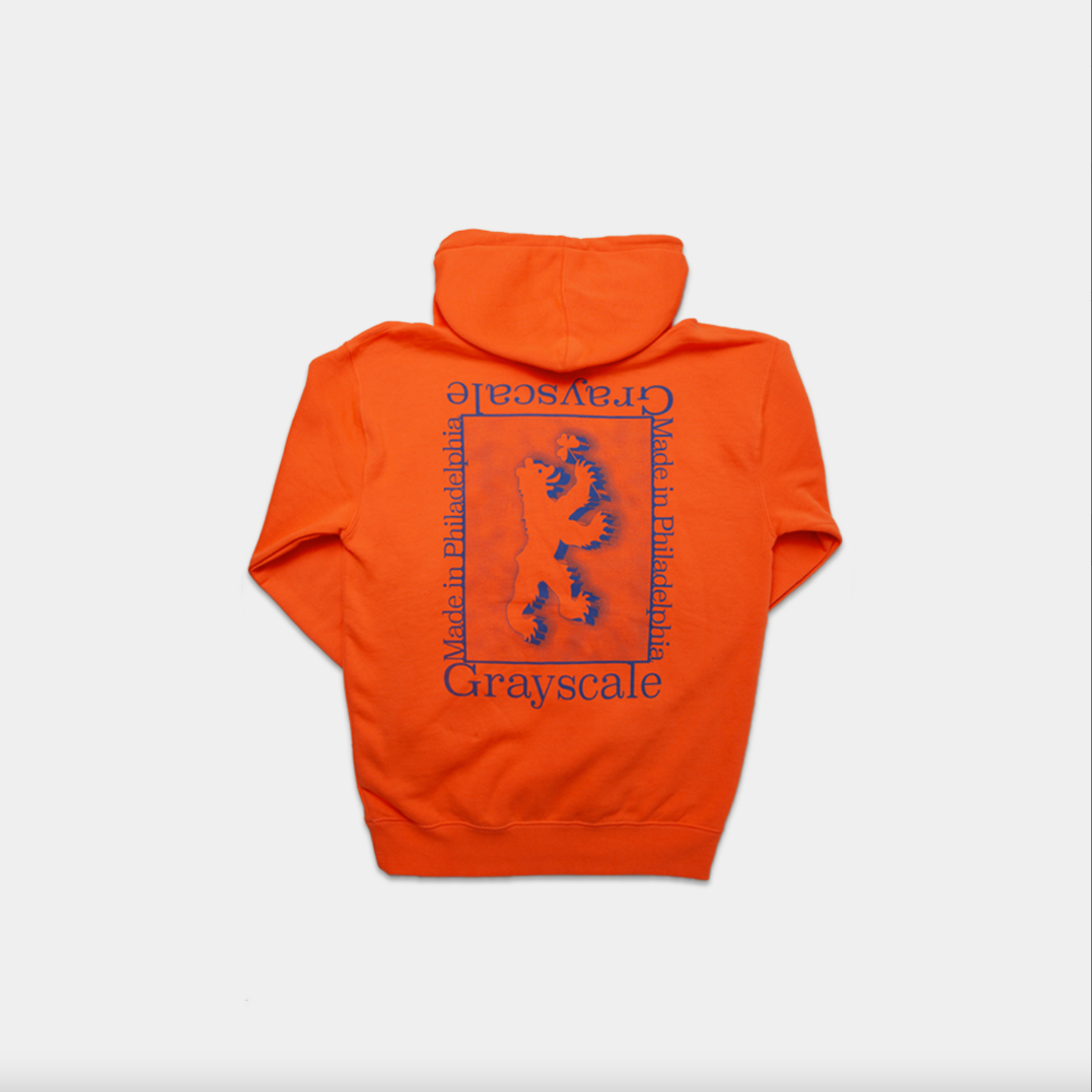 Industrial Bear Hoodie - Safety Orange