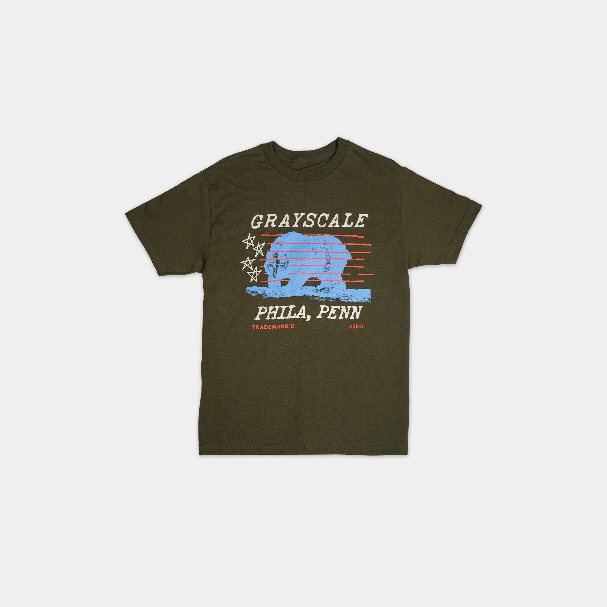 American Bear Tee - Military Green