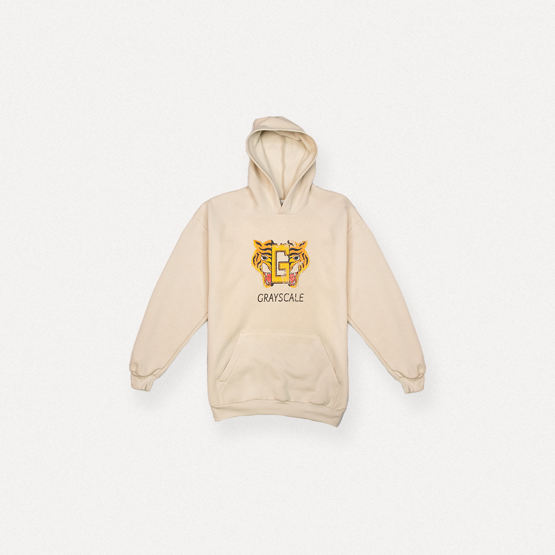 Split Tiger Hoodie (Oatmeal)
