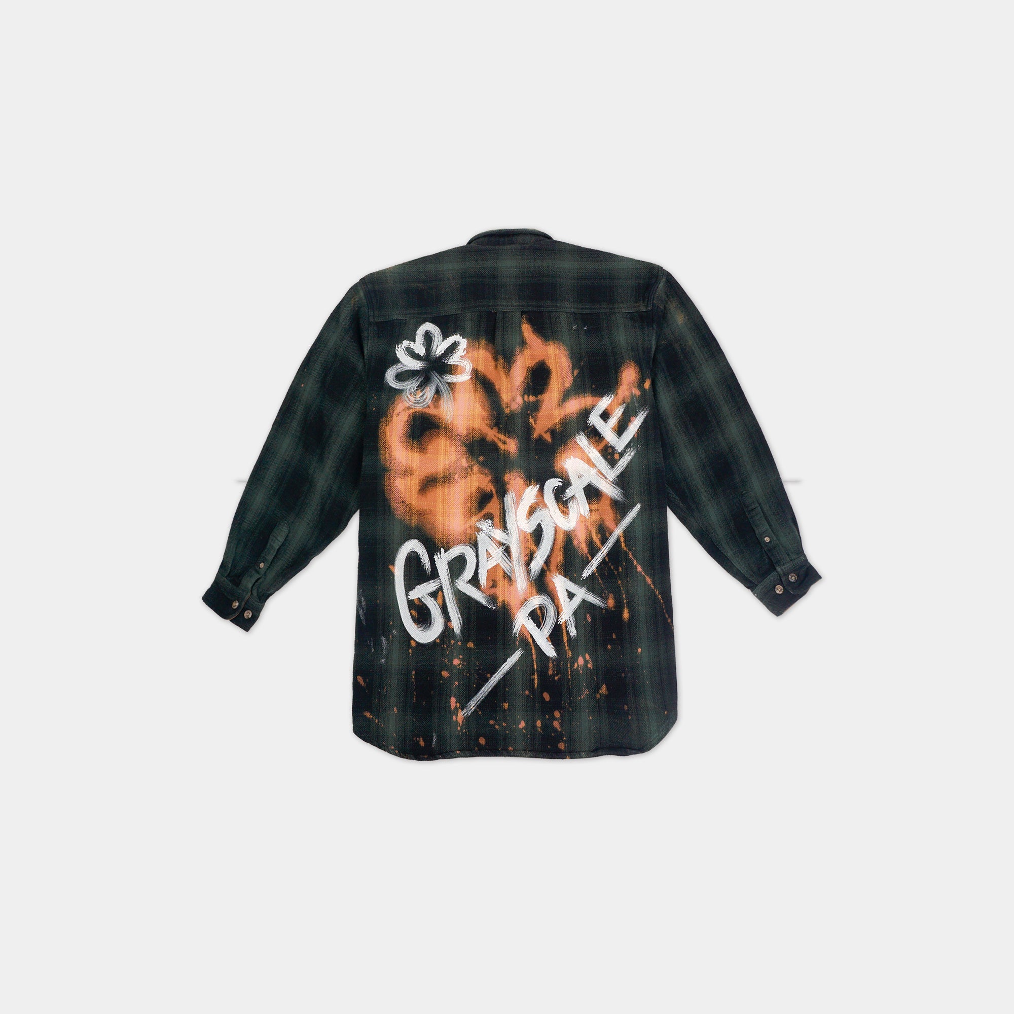 2022 Custom Flannel #6 (Graffiti Bleach) - L